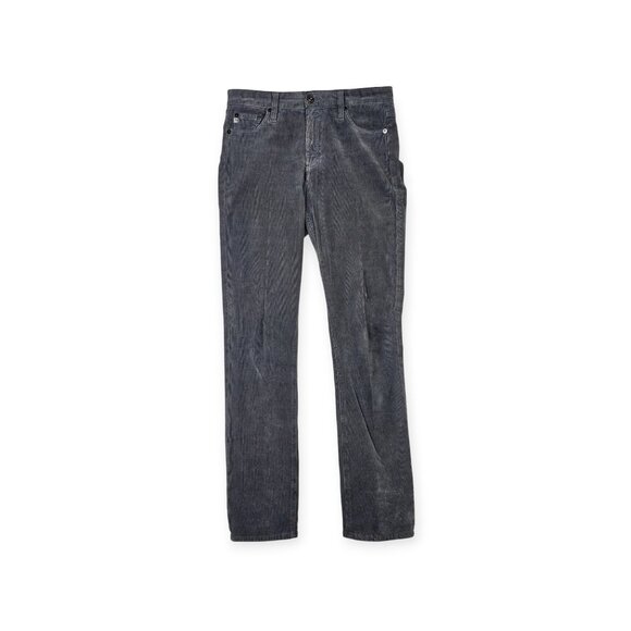 Adriano Goldschmied Mari High-Rise Straight Corduroy Pants Womens Size 28R Gray - Picture 1 of 13